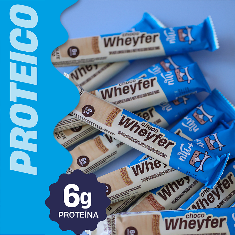 Chocowheyfer +Mu - Chocolate Branco - Caixa 12 unidades - 300g