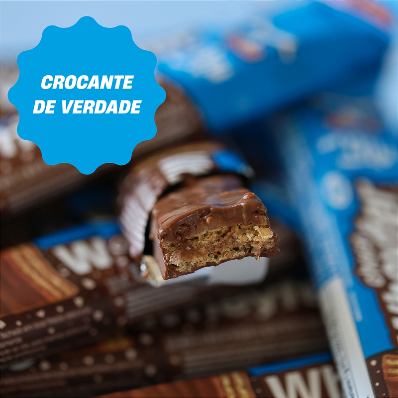 CHOCOWHEYFER +MU - CHOCOLATE COM AVELÃ - CAIXA 12 UNIDADES - 300G
