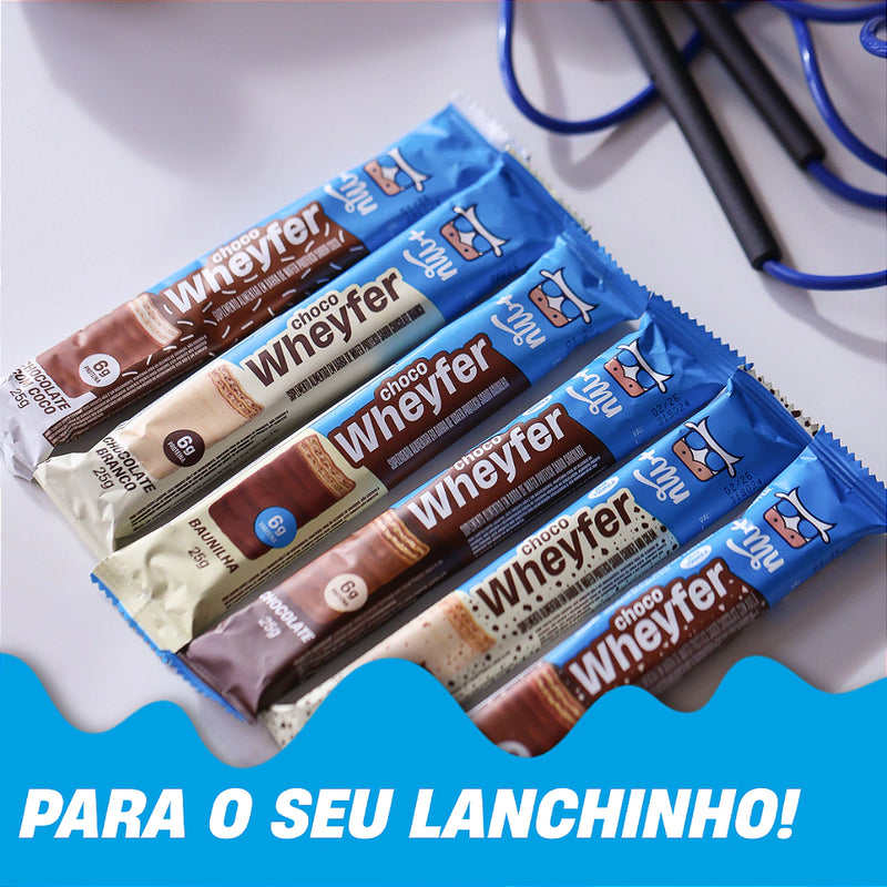 [LANÇAMENTO] CHOCOWHEYFER DISPLAY MISTO +MU - CAIXA COM 12 UNIDADES - 300G