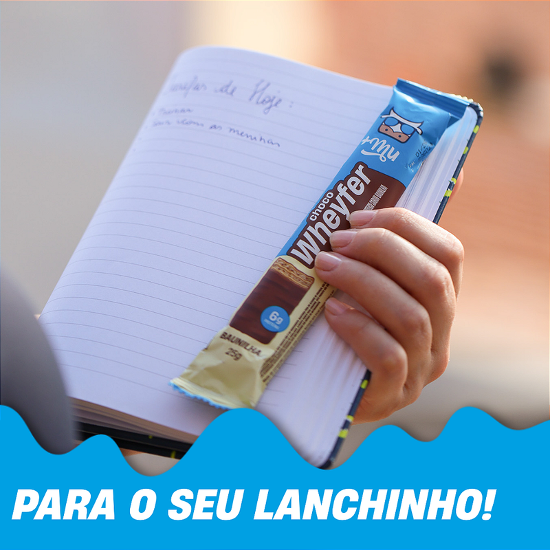 Chocowheyfer +Mu - Baunilha - Caixa 12 unidades - 300g