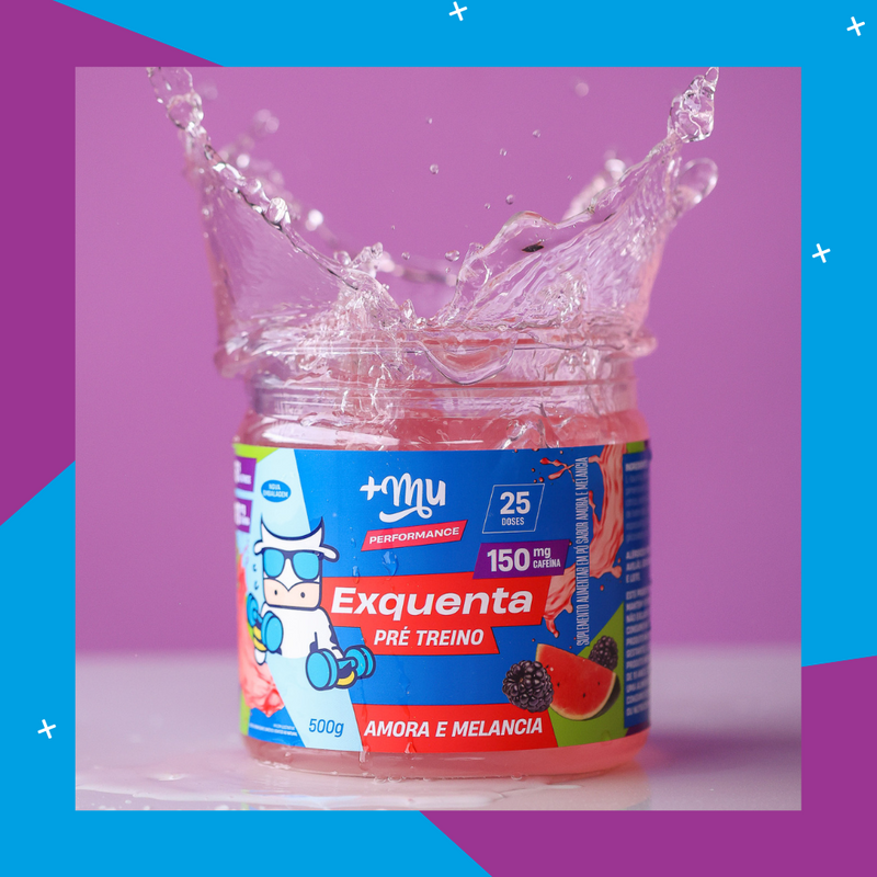 Exquenta +Mu Performance - Pré-Treino - Amora e Melancia - 500g