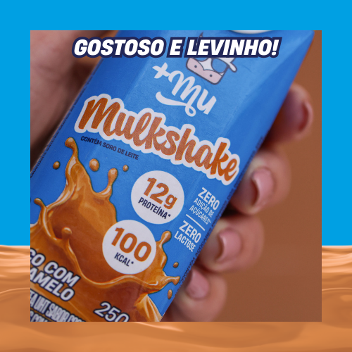 Combo Mulkshake - Coco com Caramelo - Pack 12 Garrafinhas (250ml)