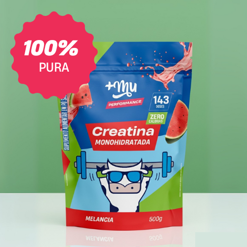 Refil Creatina +Mu Performance 100% Pura - Melancia - 500g