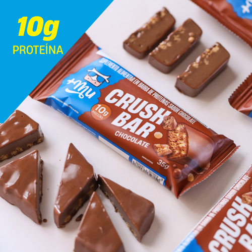CRUSHBAR +MU - CHOCOLATE 2.0 - CAIXA 12 UNIDADES - 420G