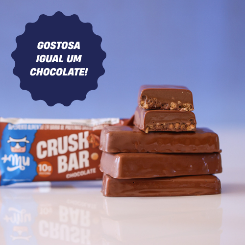 CRUSHBAR +MU - CHOCOLATE 2.0 - CAIXA 12 UNIDADES - 420G