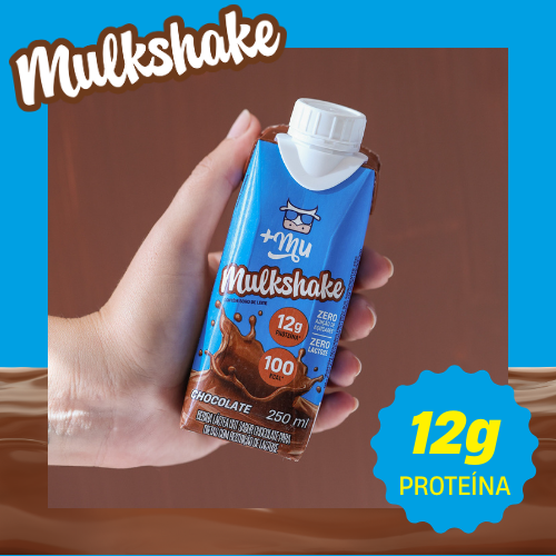 Combo Mulkshake - Chocolate - Pack 12 Garrafinhas (250ml)