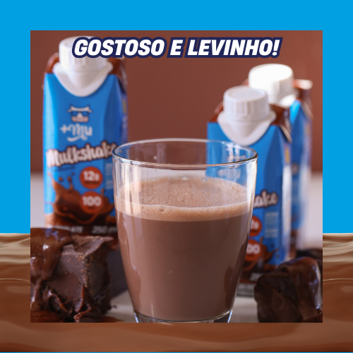 Combo Mulkshake - Chocolate - Pack 12 Garrafinhas (250ml)
