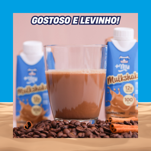 Combo Mulkshake - Cappuccino - Pack 12 Garrafinhas (250ml)