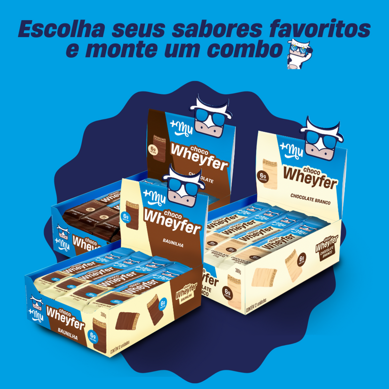 Combo Chocowheyfer +Mu 3 Caixas (escolha os sabores)