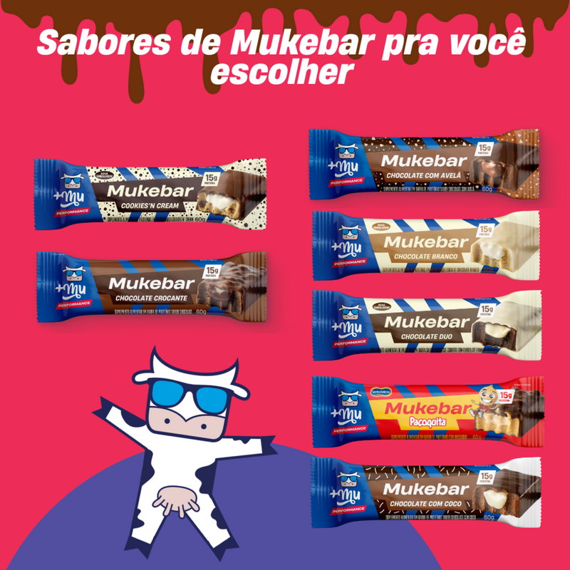 Combo Mukebar +Mu Performance (3 Caixas Sabores Mistos - 36 uni.) - 720g