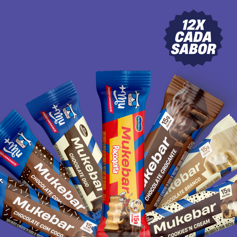 Combo Mukebar +Mu Performance (3 Caixas Sabores Mistos - 36 uni.) - 720g