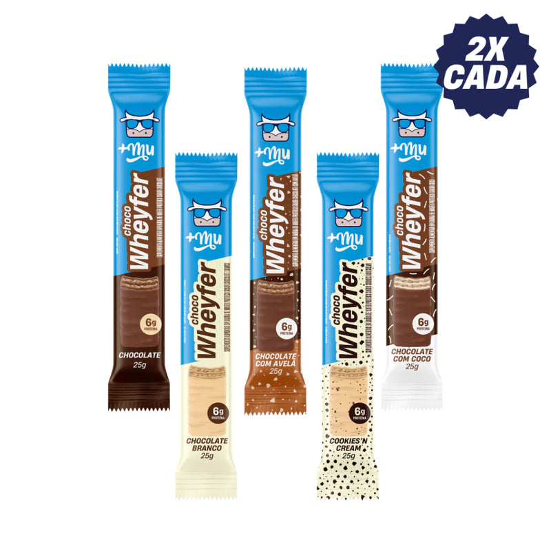 [LANÇAMENTO] CHOCOWHEYFER DISPLAY MISTO +MU - CAIXA COM 12 UNIDADES - 300G