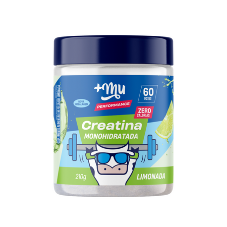 Creatina +Mu Performance 100% Pura - Limonada - 210g