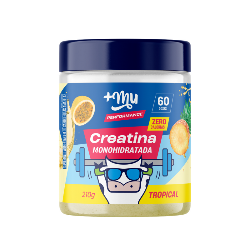Creatina +Mu Performance 100% Pura - Tropical - 210g
