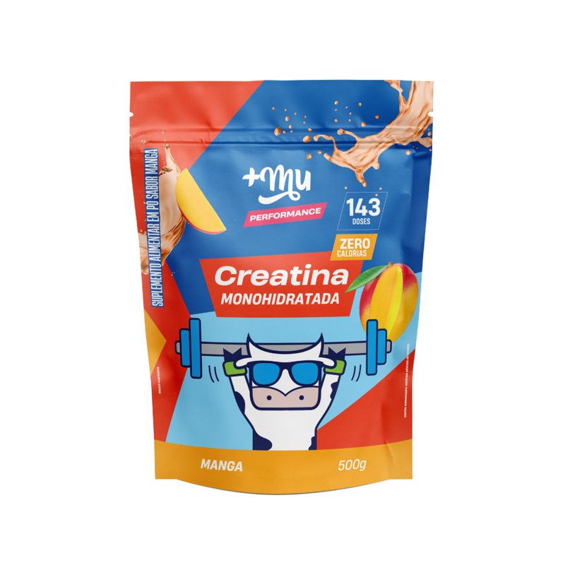 Refil Creatina +Mu Performance 100% Pura - Manga - 500g