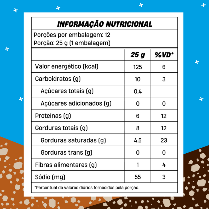 Chocowheyfer Bites - Chocolate c/ Avelã - 12 Pacotinhos - 420g