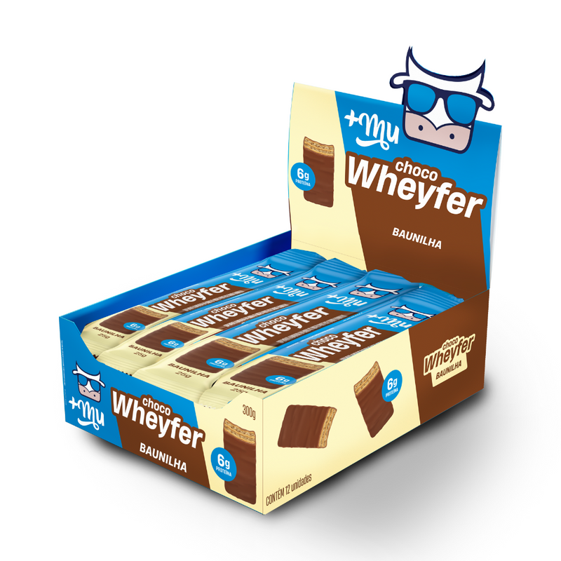 Chocowheyfer +Mu - Baunilha - Caixa 12 unidades - 300g