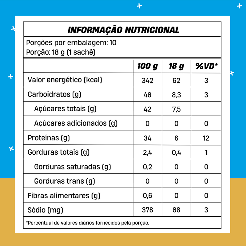 Cappuccino +Mu (com Whey) - Vanilla Latte - (10 sachês com 18g cada) - 180g