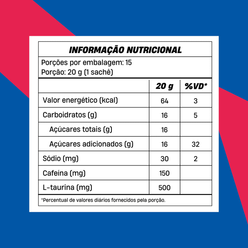 Exquenta +Mu Performance - Pré-Treino em Sachê - Amora e Melancia (15 sachês com 20g cada) - 300g