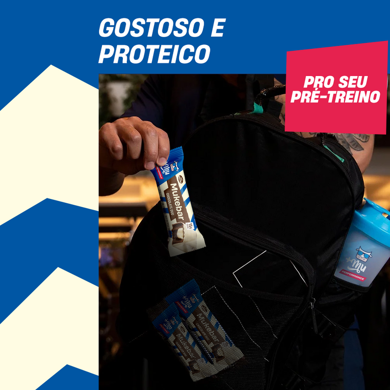 Mukebar +Mu Performance - Chocolate Duo - Caixa 12 unidades - 720g