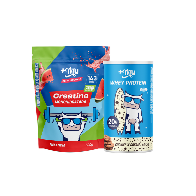 Combo Whey Concentrado 450g + Refil Creatina 500g