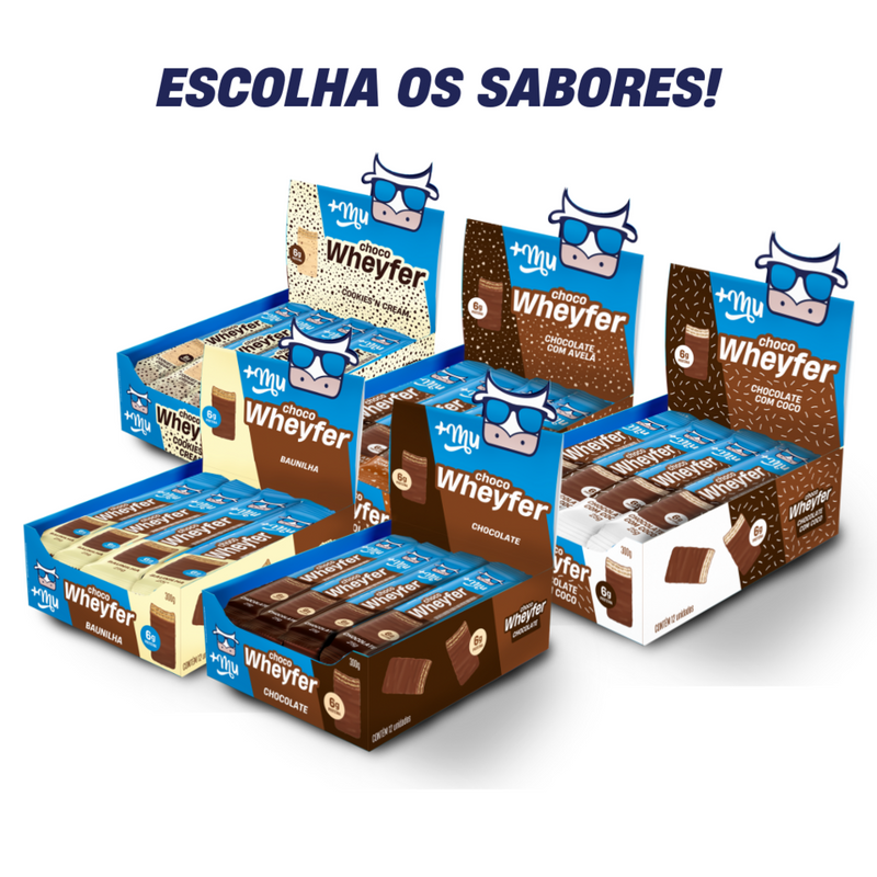 Combo Chocowheyfer +Mu 5 Caixas (escolha os sabores)