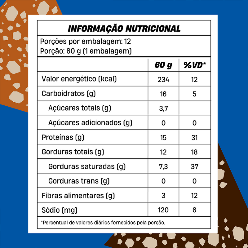 [Lançamento] Mukebar Chocolate com Avelã +Mu performance 15 g de Proteína - Caixa com 12 Unidades - 720g