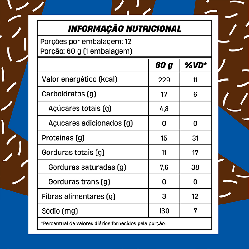[Lançamento] Mukebar Chocolate com Coco +Mu performance 15g de Proteína - Caixa com 12 Unidades - 720g