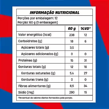 Mukebar +Mu Performance - Paçoquita - Caixa 12 unidades - 720g