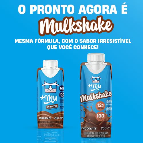 Combo Mulkshake - Chocolate - Pack 12 Garrafinhas (250ml)