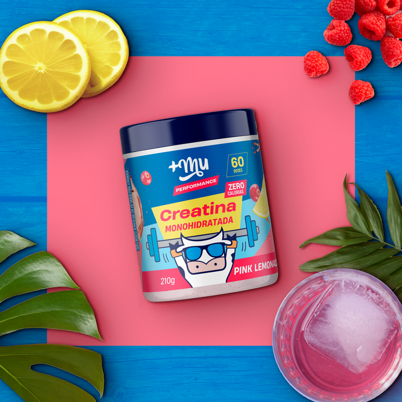 Creatina +Mu Performance 100% Pura - Pink Lemonade - 210g