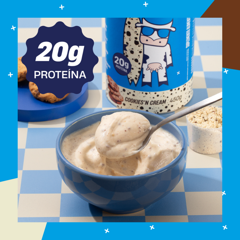 Whey Concentrado +Mu - Cookies'n Cream - Pote 450g