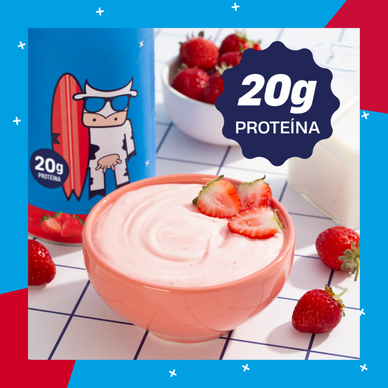 Whey Concentrado +Mu - Morango - Pote 450g