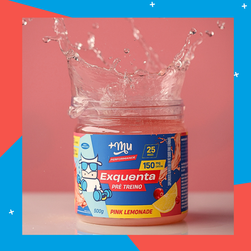 Exquenta +Mu Performance - Pré-Treino - Pink Lemonade - 500g