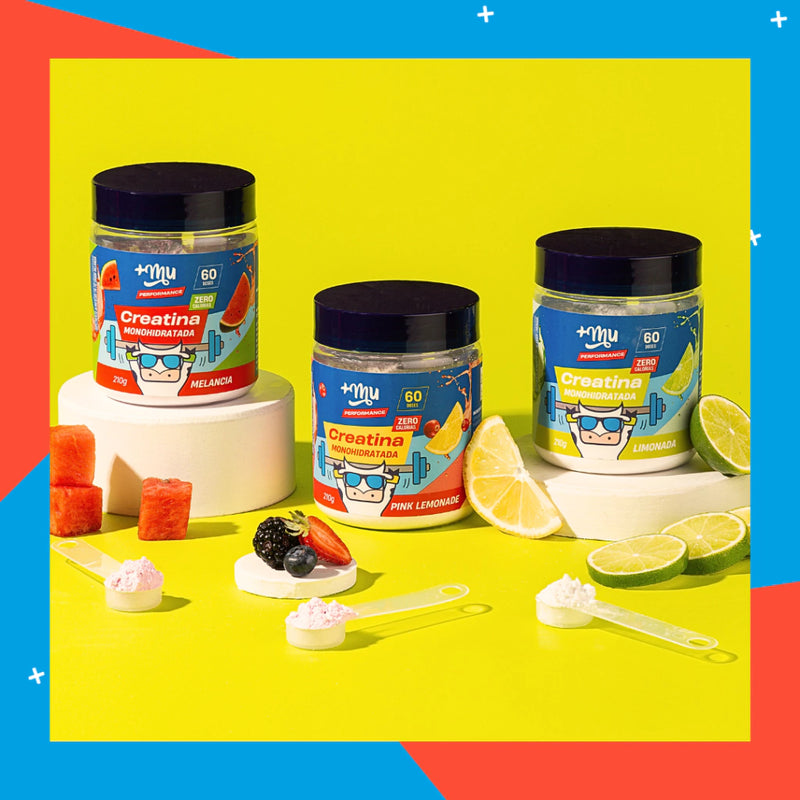 Creatina +Mu Performance 100% Pura - Sem Sabor - 200g