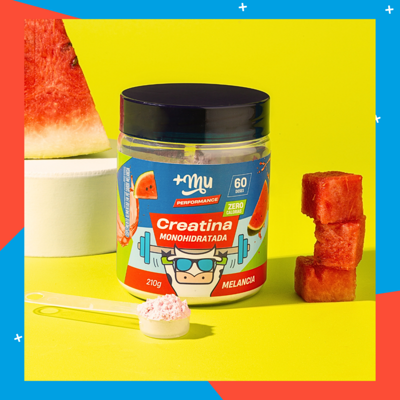 Creatina +Mu Performance 100% Pura - Melancia - 210g