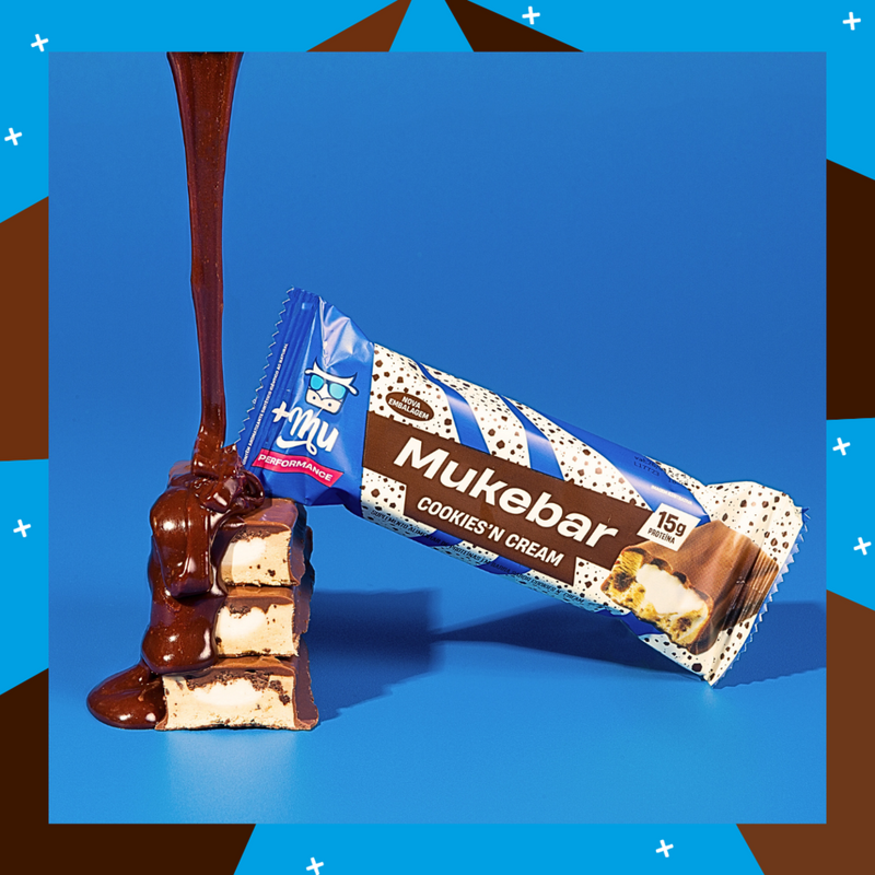 Mukebar +Mu Performance - Cookies'n Cream - Caixa 12 unidades - 720g