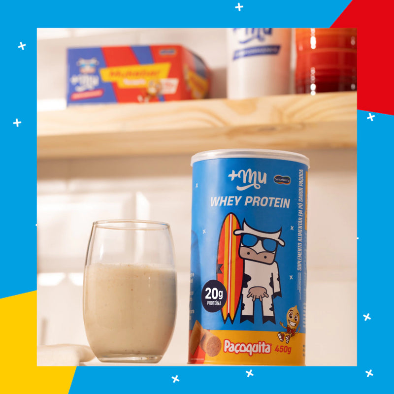 Whey Concentrado +MU - Paçoquita - Pote 450G