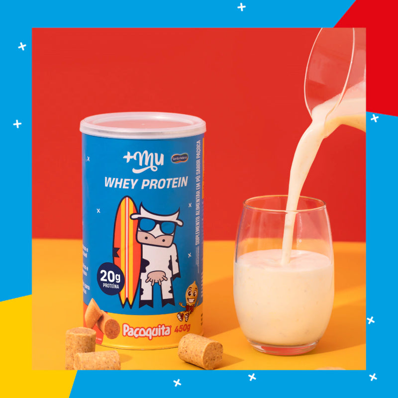 Whey Concentrado +MU - Paçoquita - Pote 450G