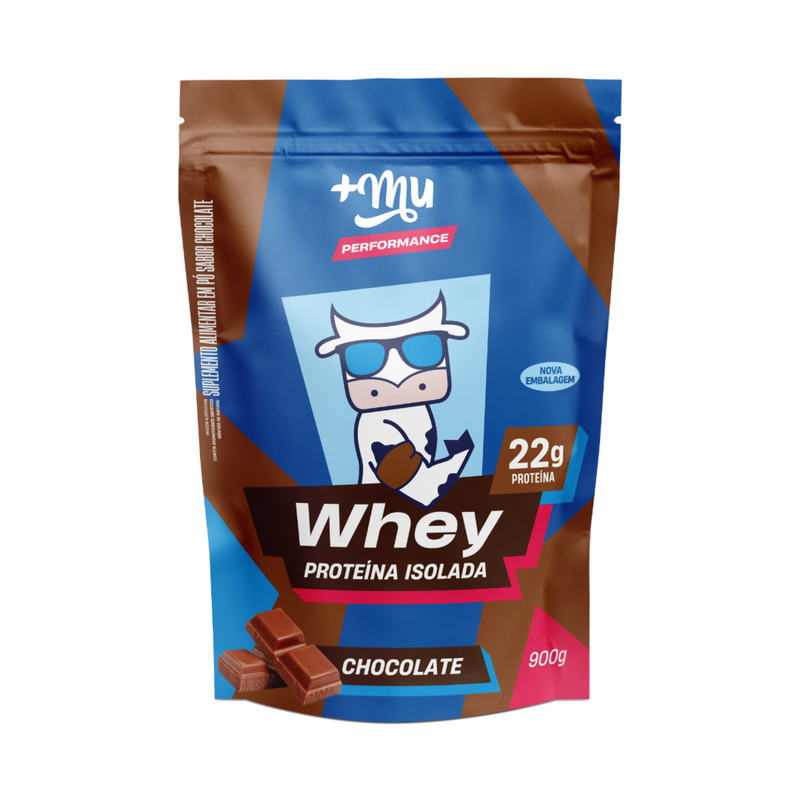 Whey Isolado +Mu Performance - Chocolate - Refil 900g