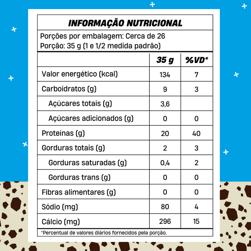 Whey Concentrado +Mu - Cookies'n Cream - Refil 900g