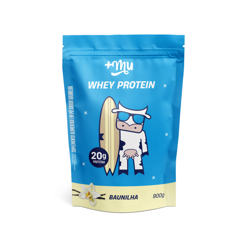 Whey Concentrado +Mu - Baunilha - Refil 900g