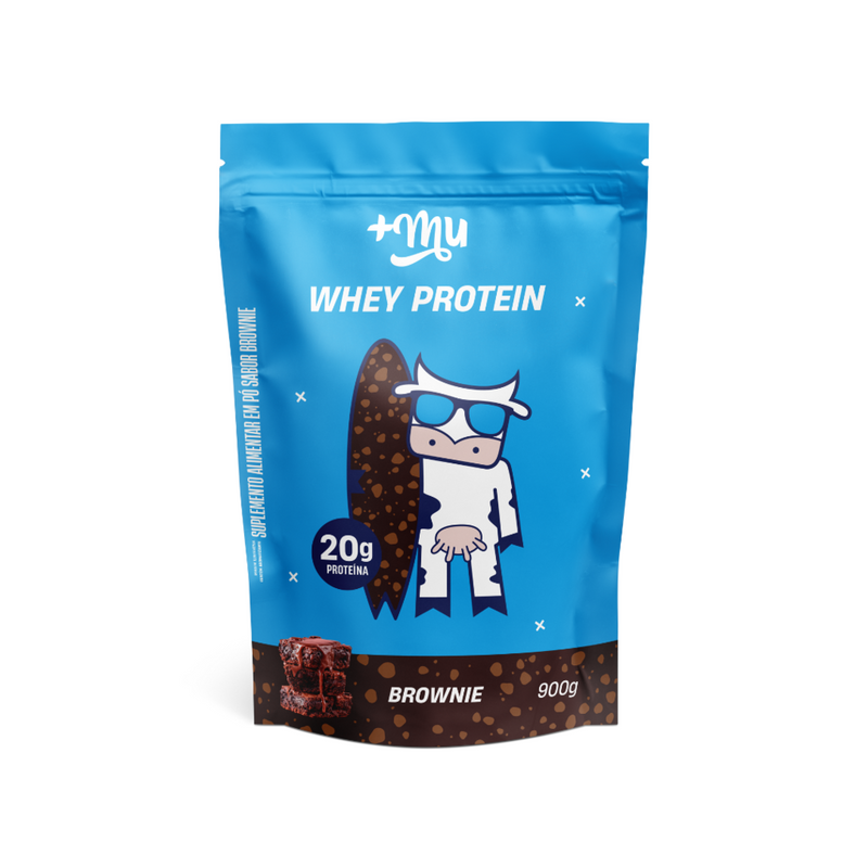 Whey Concentrado +Mu - Brownie - Refil 900g