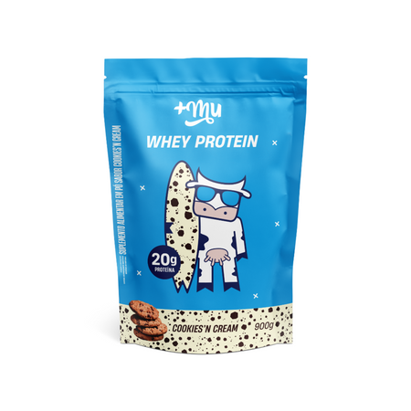 Whey Concentrado +Mu - Cookies'n Cream - Refil 900g